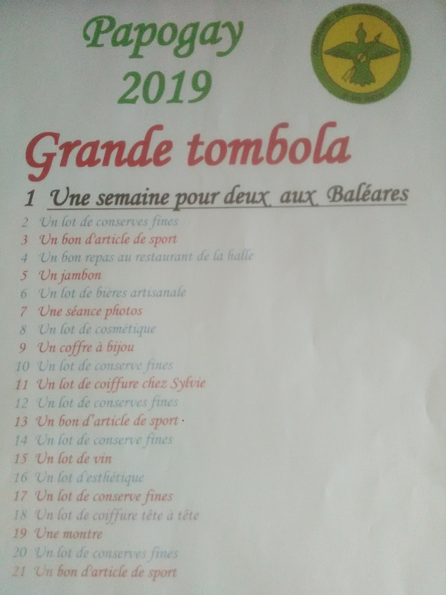 Tombola 2019